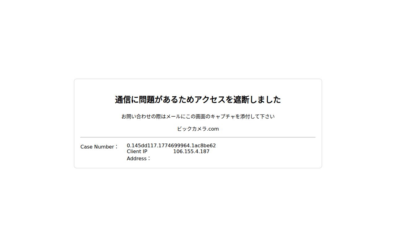 ビックカメラ