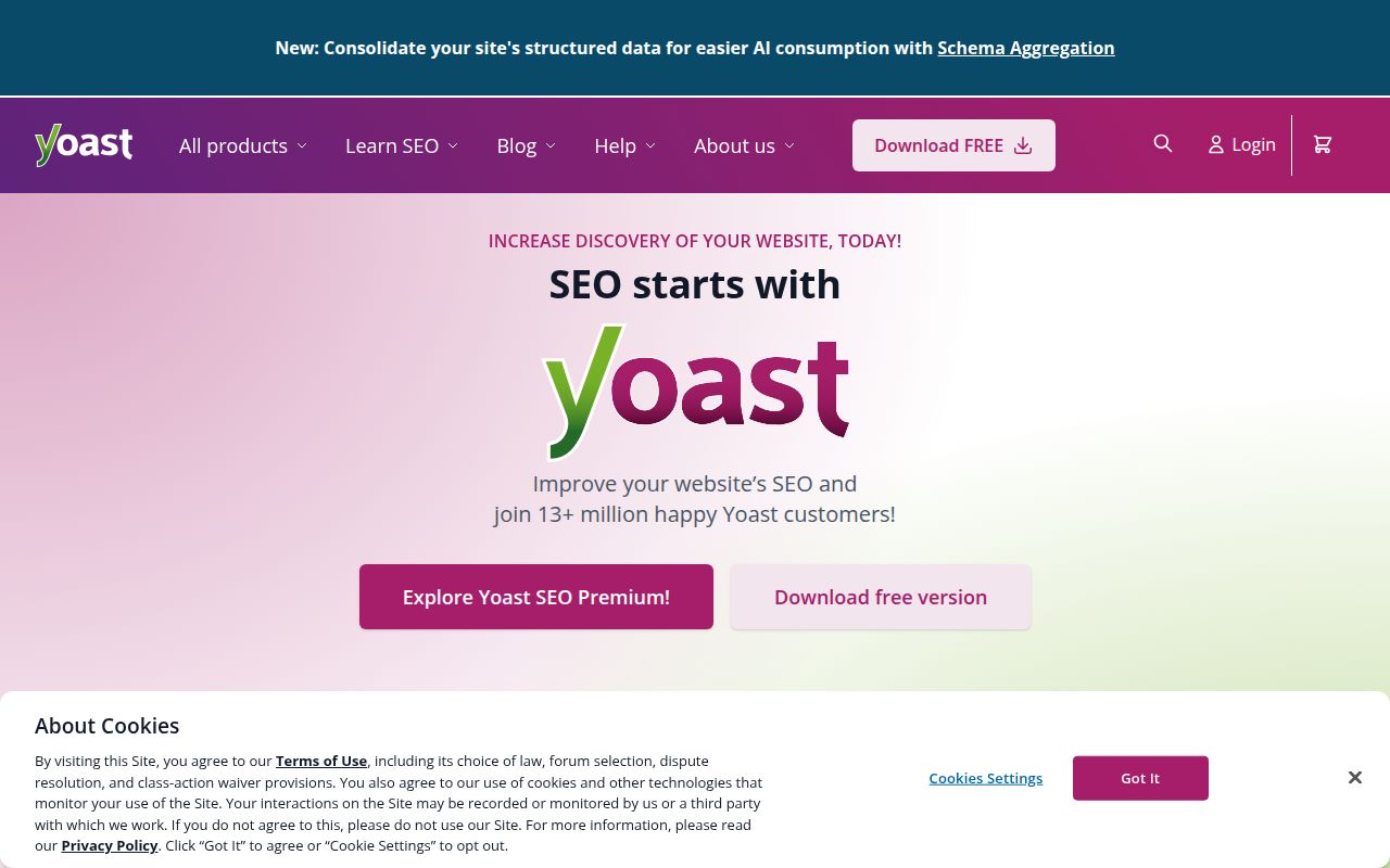Yoast のスクリーンショット